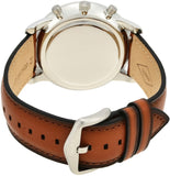 Fossil Goodwin Chronograph Blue Dial Brown Leather Strap Watch for Men - FS5414 Buy Now By Fossil