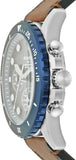 Fossil Nate Chronograph Navy Blue Dial Brown Leather Strap Watch for Men - JR1504 Buy Now By Fossil