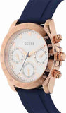 Guess Eclipse White Dial Blue Rubber Strap Watch for Women - GW0315L2 Buy Now By Guess