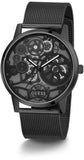 Guess Gadget Black Dial Black Mesh Bracelet Watch for Men - GW0538G3 Buy Now By Guess
