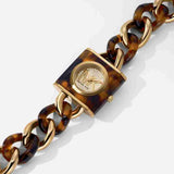 Michael Kors Chain Lock Analog Silver Dial Two Tone Steel Strap Watch for Women - MK4808 Buy Now By Michael Kors