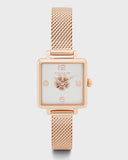 Coach Cass White Dial Rose Gold Mesh Bracelet Watch for Women - 14503698 Buy Now By Coach