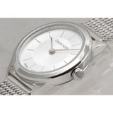 Calvin Klein Minimal White Dial Silver Mesh Bracelet Watch for Women - K3M23126 Buy Now By Calvin Klein