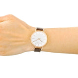 Calvin Klein Even White Dial Brown Leather Strap Watch for Women - K7B236G6 Buy Now By Calvin Klein