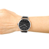 Calvin Klein Even Black Dial Black Leather Strap Watch for Women - K7B211C1 Buy Now By Calvin Klein
