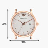 Emporio Armani Luigi White Dial Brown Leather Strap Watch For Men - AR2502 Buy Now By Emporio Armani