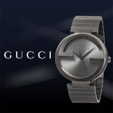 Gucci G Interlocking Quartz Grey Dial Grey Steel Strap Watch For Men - YA133210 Buy Now By Gucci