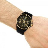 Bulova Marine Star Chronograph Black Dial Black Rubber Strap Watch for Men - 98B278 Buy Now By Bulova