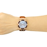 Guess Limelight Quartz White Dial Brown Leather Strap Watch For Women - W0775L7 Buy Now By Guess