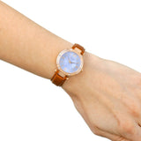Guess Park Avenue Blue Dial Brown Leather Strap Watch for Women - W0838L2 Buy Now By Guess