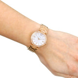 Guess Park Ave White Dial Rose Gold Steel Strap Watch for Women - W0767L3 Buy Now By Guess