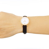 Movado Ultra Slim White Dial Brown Leather Strap Watch For Women - 0607096 Buy Now By Movado