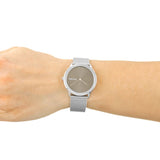 Calvin Klein Minimal Grey Dial Silver Mesh Bracelet Watch for Women - K3M221Y3 Buy Now By Calvin Klein