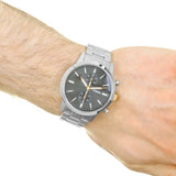 Fossil Townsman Chronograph Grey Dial Silver Steel Strap Watch for Men - FS5407 Buy Now By Fossil