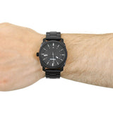 Fossil Machine Black Dial Black Steel Strap Watch for Men - FS4775 Buy Now By Fossil