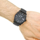 Fossil Machine Black Dial Black Steel Strap Watch for Men - FS4775 Buy Now By Fossil