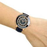 Swarovski Octea Lux Blue Dial Blue Leather Strap Watch for Women - 5414413 Buy Now By Swarovski