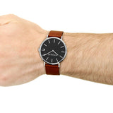 Coach Charles Blue Dial Brown Leather Strap Watch for Men - 14602151 Buy Now By Coach