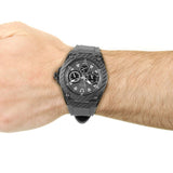 Guess Legacy Grey Dial Grey Silicone Strap Watch For Men - W1048G1 Buy Now By Guess