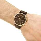 Tommy Hilfiger Kane Brown Dial Brown Leather Strap Watch for Men - 1710400 Buy Now By Tommy Hilfiger