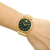 Versace V-Twist Black Dial Gold Mesh Bracelet Watch for Women - VELS00819 Buy Now By Versace