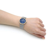 Versace Meander Blue Dial Silver Mesh Bracelet Watch for Women - VELW00520 Buy Now By Versace