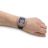 Guess Phoenix Multifunction Blue Dial Brown Leather Strap Watch for Men - GW0202G2 Buy Now By Guess