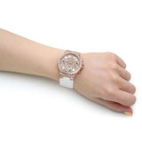 Guess Moonlight Diamonds White Dial White Rubber Strap Watch for Women - GW0257L2 Buy Now By Guess
