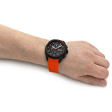 Hugo Boss Volane Black Dial Orange Silicone Strap Watch for Men - 1513957 Buy Now By Hugo Boss