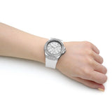 Guess Venus Diamonds White Dial White Rubber Strap Watch for Women - GW0118L3 Buy Now By Guess
