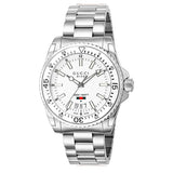 Gucci Dive Quartz White Dial Silver Steel Strap Watch for Men - YA136302 Buy Now By Gucci