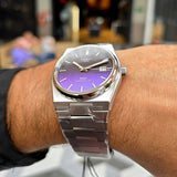 Tissot Powermatic 80 Automatic Gradient Blue Dial Silver Steel Strap Watch for Men - T137.407.11.051.01