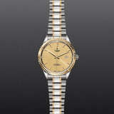 Tudor Style Automatic Diamonds Gold Dial Two Tone Steel Strap Watch for Men - M12713-0007 Buy Now By Tudor