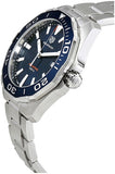 Tag Heuer Aquaracer Blue Dial Silver Steel Strap Watch for Men - WAY101C.BA0746 Buy Now By Tag Heuer