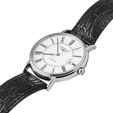 Longines Presence 38.5mm Automatic White Dial Black Leather Strap Watch for Men - L4.921.4.11.2 Buy Now By Longines