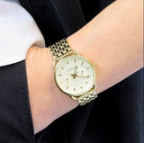 Fossil Tailor Gold Dial Gold Steel Strap Watch for Women - ES3714 Buy Now By Fossil
