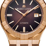 Maurice Lacroix Aikon Automatic Brown Dial Brown Leather Strap Watch For Men - AI6008-BRZ01-730-3 Buy Now By Maurice Lacroix