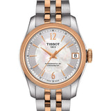 Tissot Ballade Powermatic 80 Cosc Mother of Pearl Dial Two Tone Steel Strap Watch For Women - T108.208.22.117.01 Buy Now By Tissot