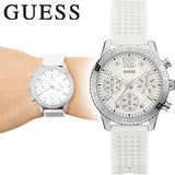 Guess Marina Quartz White Dial White Rubber Strap Watch For Women - W1025L1 Buy Now By Guess