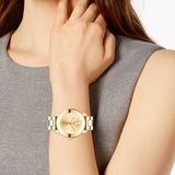 Movado Bold Yellow Gold Dial Yellow Gold Steel Strap Watch For Women - 3600085 Buy Now By Movado