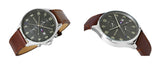 Tommy Hilfiger West Chronograph Grey Dial Brown Leather Strap Watch For Men - 1791710 Buy Now By Tommy Hilfiger