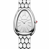 Bvlgari Serpenti Seduttori Quartz White Dial Silver Steel Strap Watch for Women - SERPENTI103141 Buy Now By Bvlgari