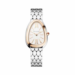 Bvlgari Serpenti Seduttori Quartz Silver Dial Silver Steel Strap Watch for Women - SERPENTI103144 Buy Now By Bvlgari