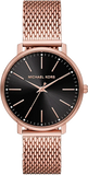 Michael Kors Pyper Analog Black Dial Rose Gold Mesh Strap Watch For Women - MK4566 Buy Now By Michael Kors