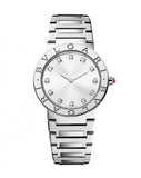 Bvlgari Bvlgari Lady Silver Dial Silver Steel Strap Watch for Women - BVLGARI103575 Buy Now By Bvlgari