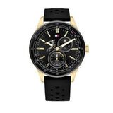 Tommy Hilfiger Austin Black Dial Black Rubber Strap Watch for Men - 1791636 Buy Now By Tommy Hilfiger