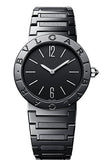 Bvlgari Bvlgari Lady Black Dial Black Steel Strap Watch for Women - BVLGARI103557 Buy Now By Bvlgari