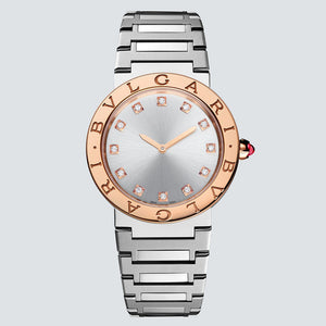 Bvlgari Bvlgari Bvlgari Lady Diamonds Silver Dial Silver Steel Strap Watch for Women - BVLGARI103577 Buy Now By Bvlgari