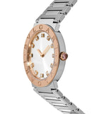 Bvlgari Bvlgari Bvlgari Lady Diamonds Silver Dial Silver Steel Strap Watch for Women - BVLGARI103577 Buy Now By Bvlgari