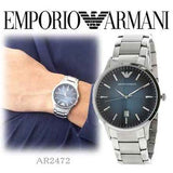 Emporio Armani Renato Blue Dial Silver Steel Strap Watch For Men - AR2472 Buy Now By Emporio Armani